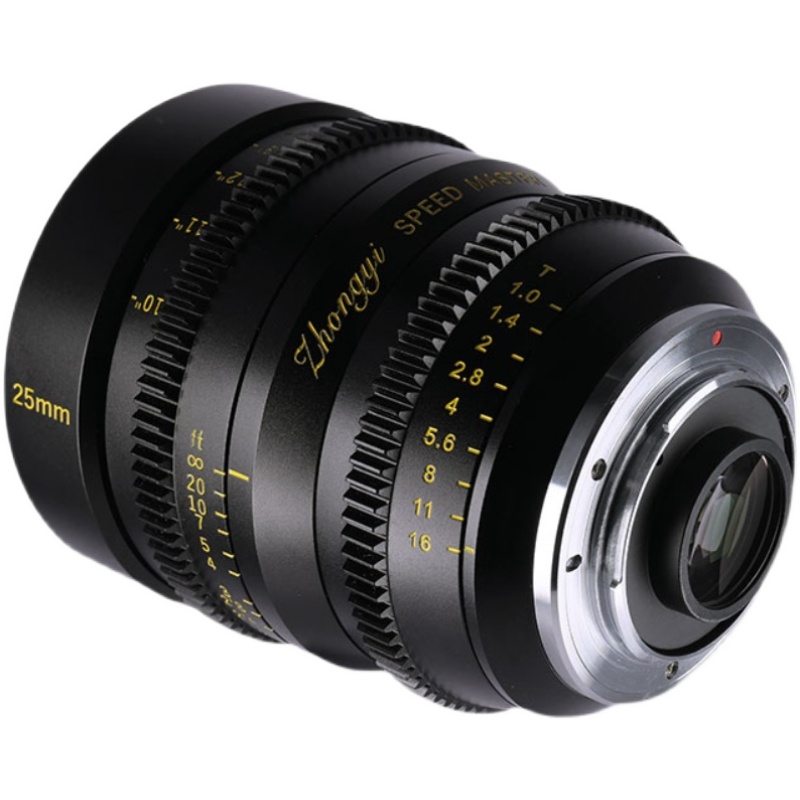 中一光学电影镜头17mm25mm35mmT1.0大光圈奥林巴斯FE佳能FX宽荧幕