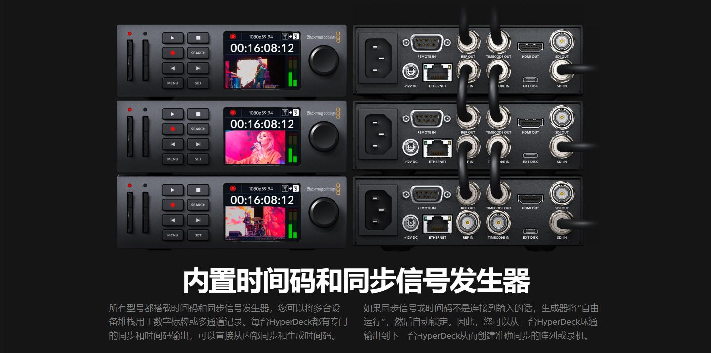 BMD Blackmagic HyperDeck Studio HD系列广播级录机直播录像机