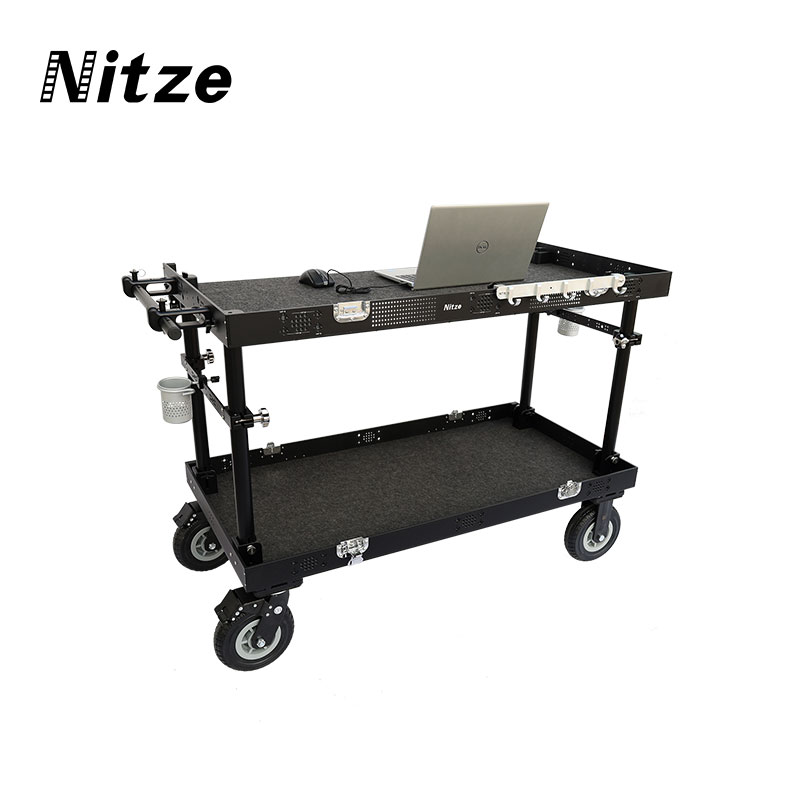 NITZE尼彩影视器材剧组监视器专业导演车直播平台多功能移动推车