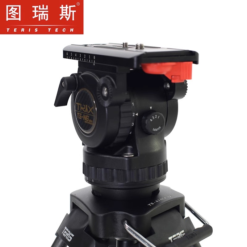 TERIS图瑞斯TS-N6 PLUS液压云台可调阻尼动平衡单反摄像机拍摄