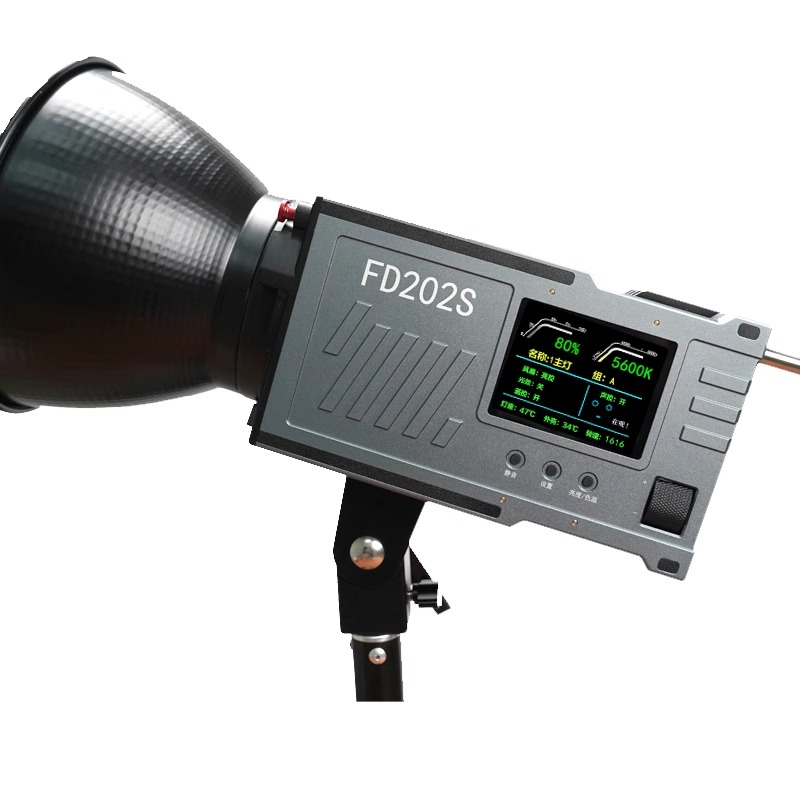 飞度FD202S双色温声控补光灯200W直播影棚LED专业摄影灯