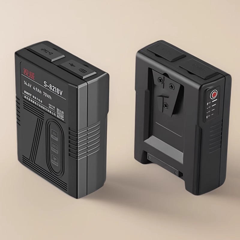 SWIT视威S-8218V 口袋MINI锂电池配索尼V口系列摄像机补光灯USB-C