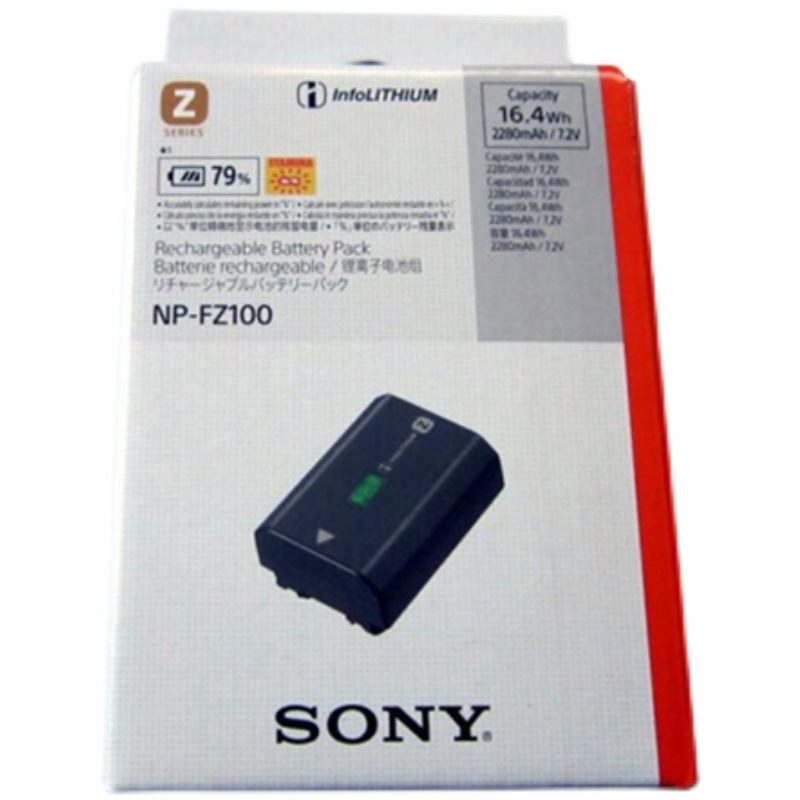 索尼NP-FZ100原装2280mAh电池 适用于微单A9 A7M3 A7M4 A7RM3 A7R4 a7r3