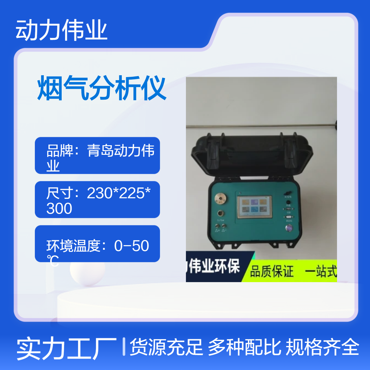 定电位电解法DL-6310型便携式烟气分析仪多烟气测量