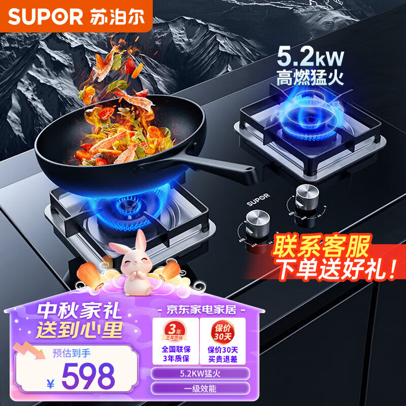 杭州 苏泊尔 总代理商 PB13 5.2KW高效节能灶 燃气灶煤气灶双眼灶灶具