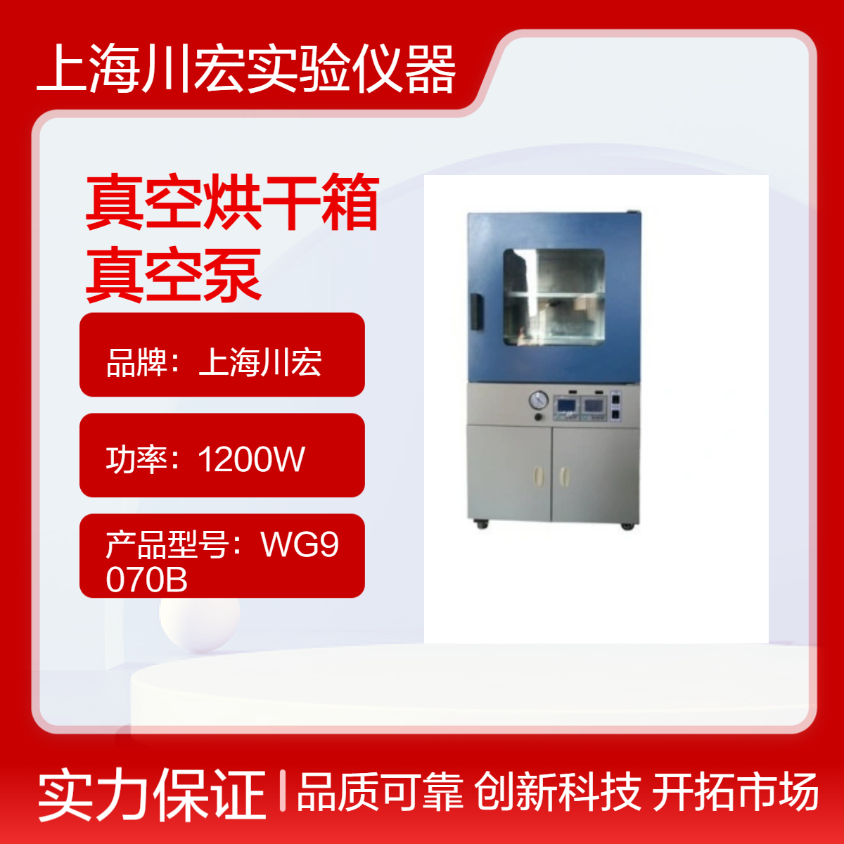 立式真空烘干箱 DZF-6250 内置真空泵 容积可选