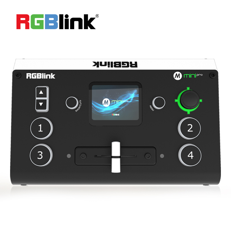 RGBLINK mini pro 直播推流切换台 便携 4路 HDMI USB 4K导播台