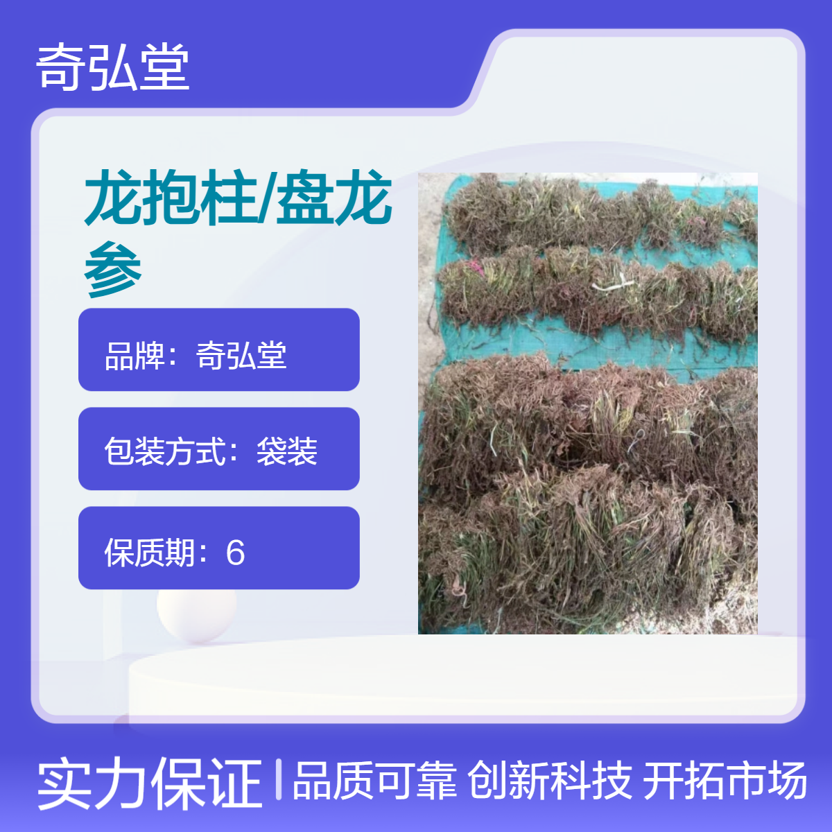 奇弘堂野生龙抱柱/盘龙参 原药材袋装出售 药用佳品
