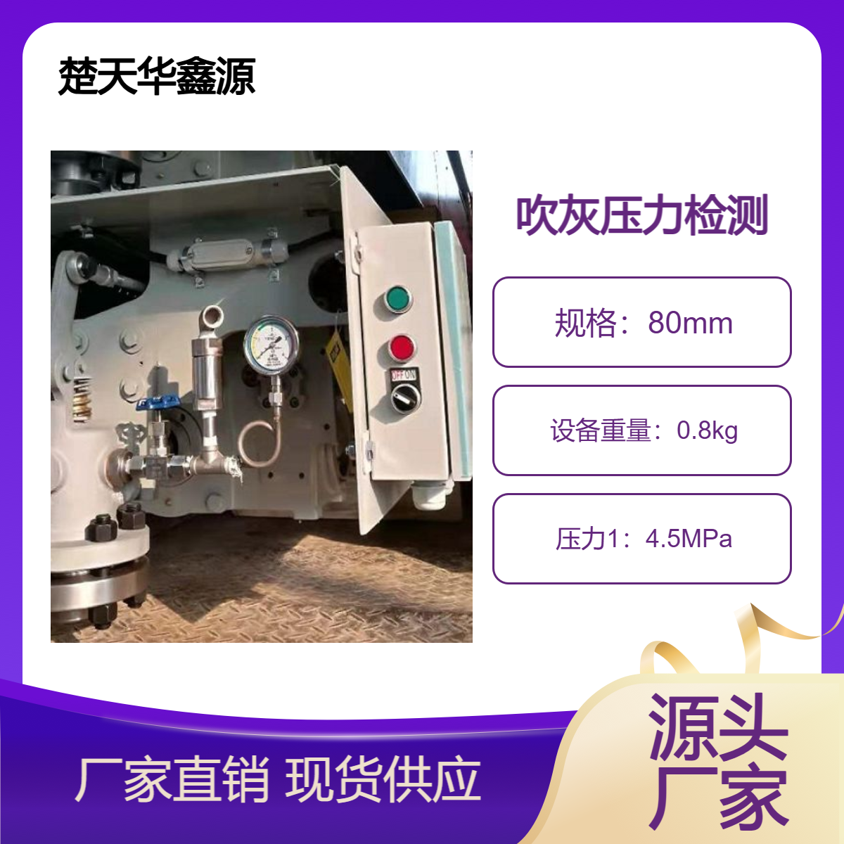 锅炉吹灰压力测压装置 压力表 缓冲管 吹灰器阀门内露检测