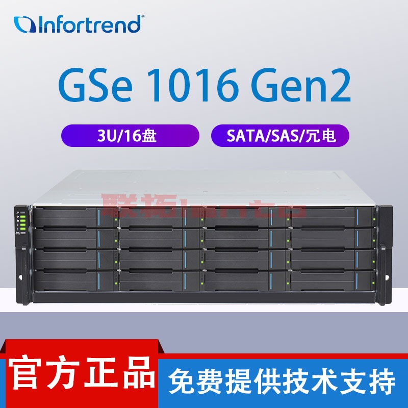 infortrend 普安 GSe 1016 Gen2存储网络存储文件服务器入门级存