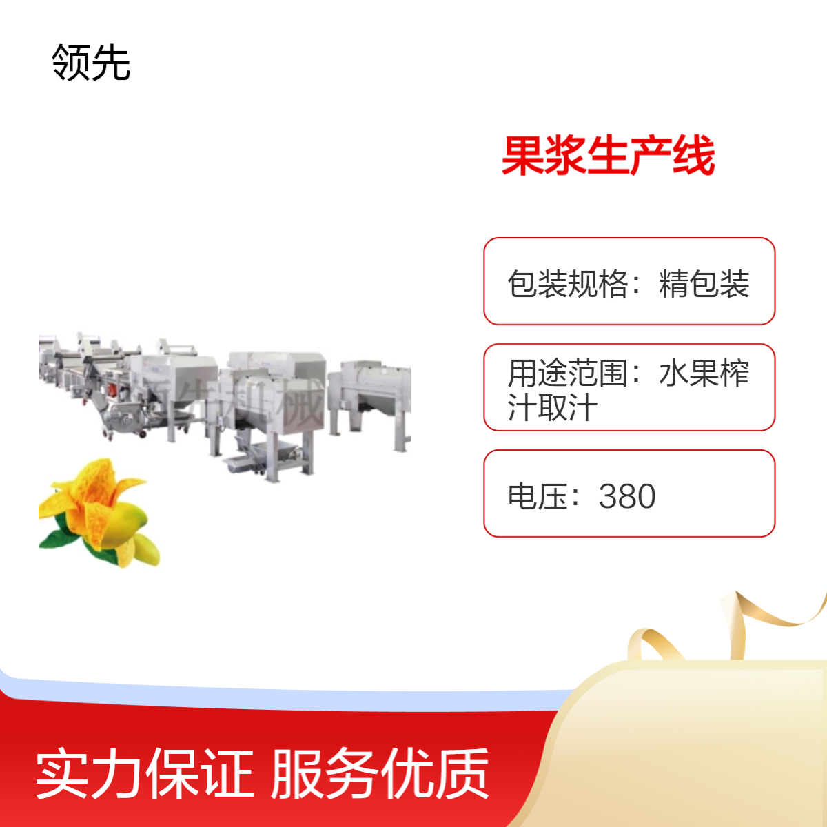 芒果汁加工生产线设备，清洗、去皮去核打浆、精制过滤设备