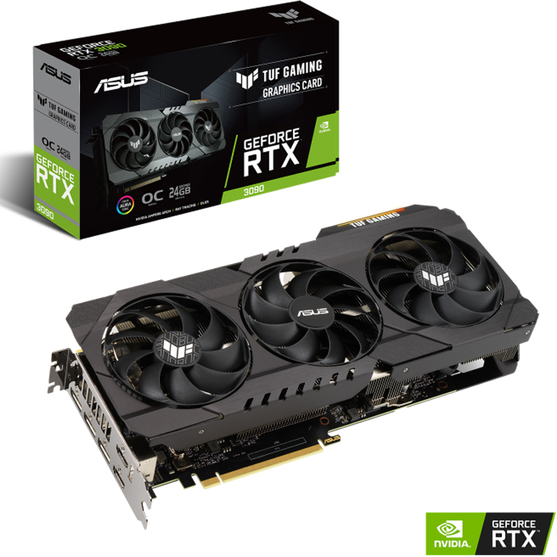 ASUS 华硕TUF-RTX3090-O24G-GAMING 电竞游戏显卡猛禽4090