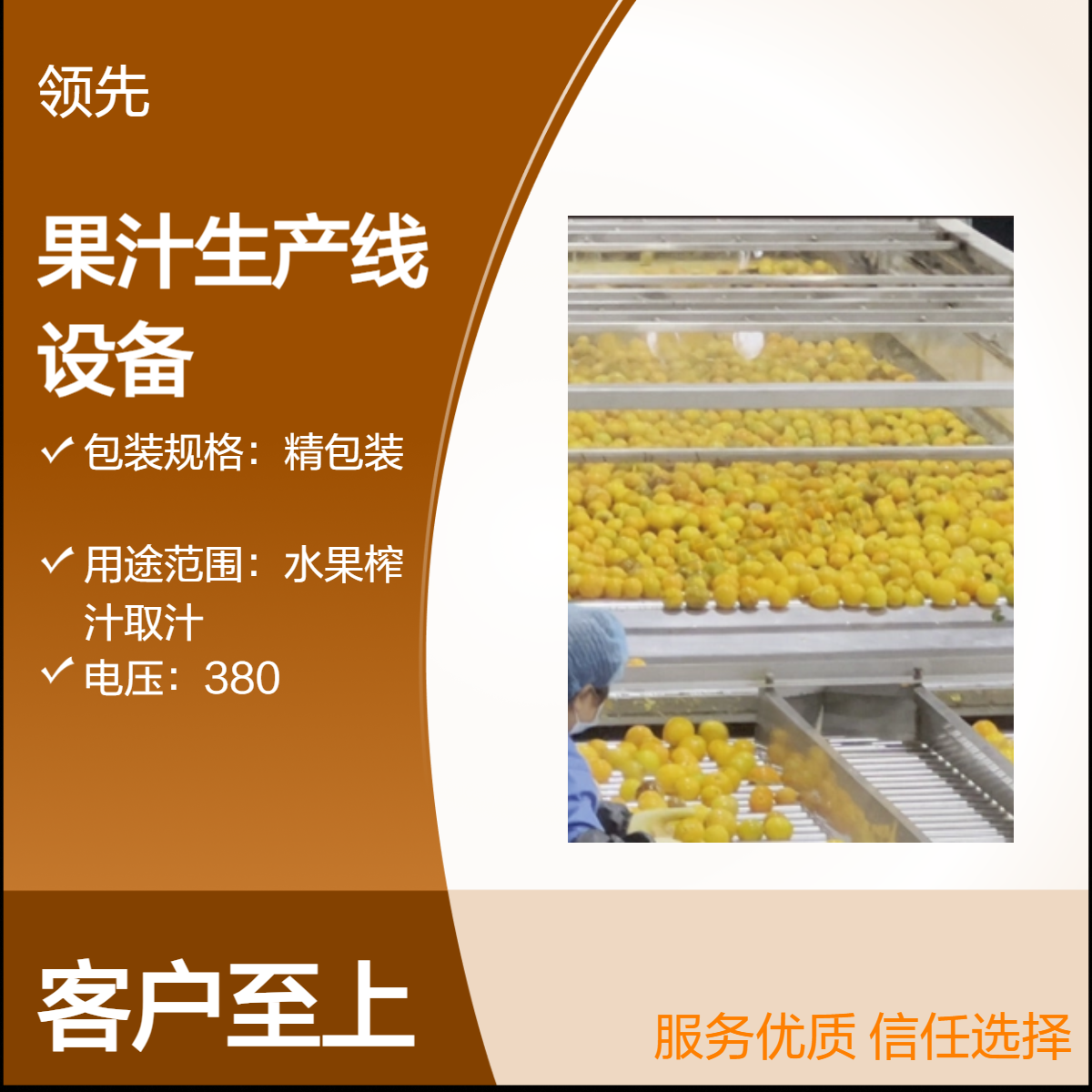 大型柑橘、脐橙果汁生产线设备，先去皮、再榨汁的工艺取汁