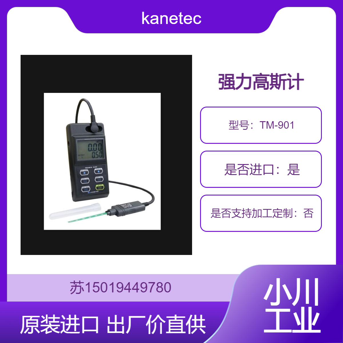 TM-901强力高斯计 检查磁铁材料的磁化水平 磁性工具的磁通密度测量