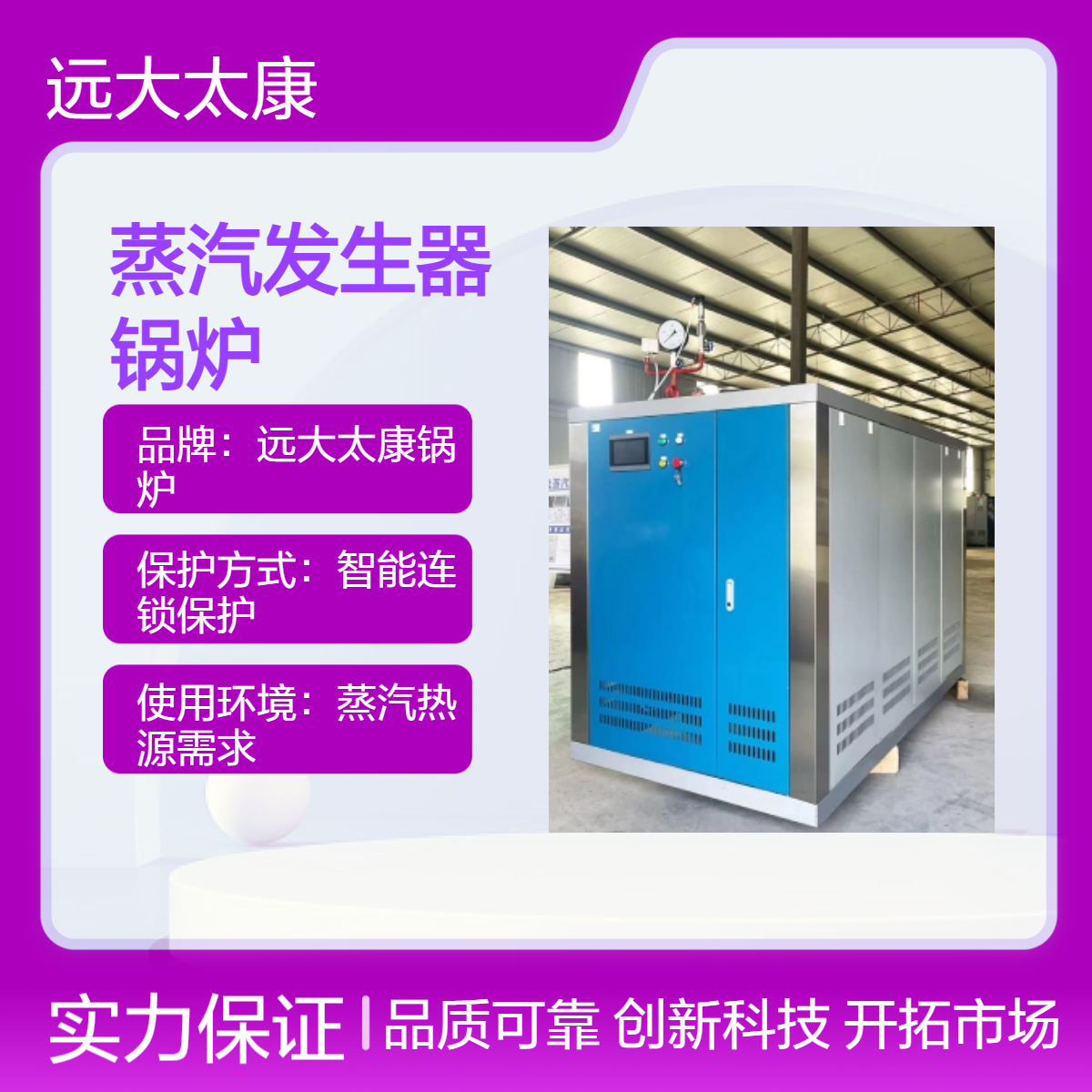 远大太康 0.5吨燃气蒸汽发生器 肉食 酿酒 竹笋生产 D级锅炉不需年检