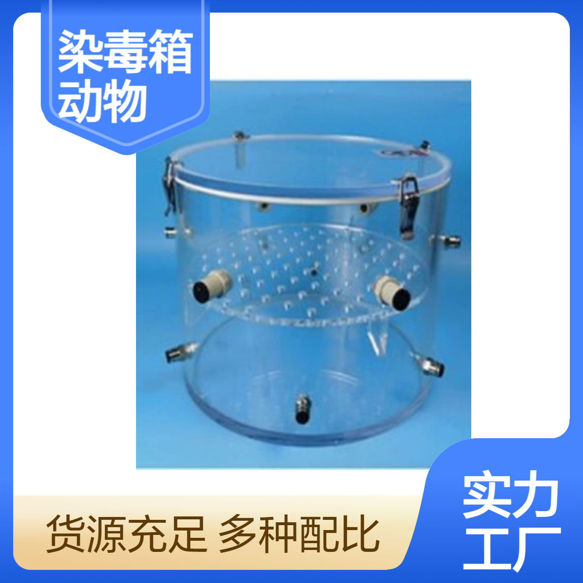 定做有机玻璃动物染毒箱亚克力全透明动物试验箱订做