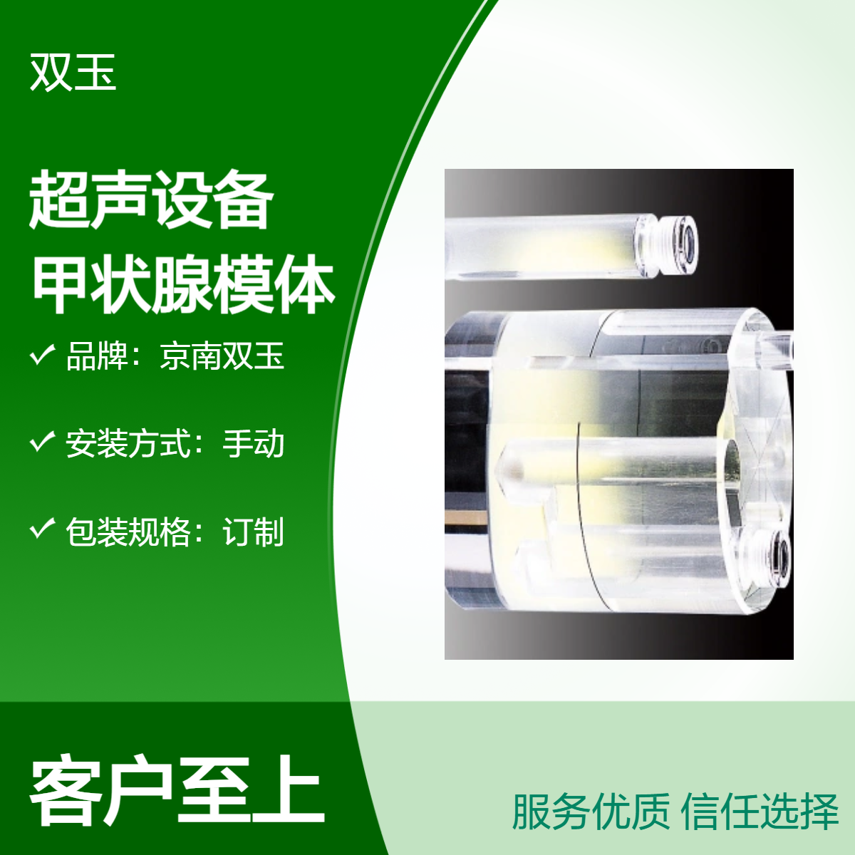 京南双玉超声设备专用 甲状腺教学模体 手动定制