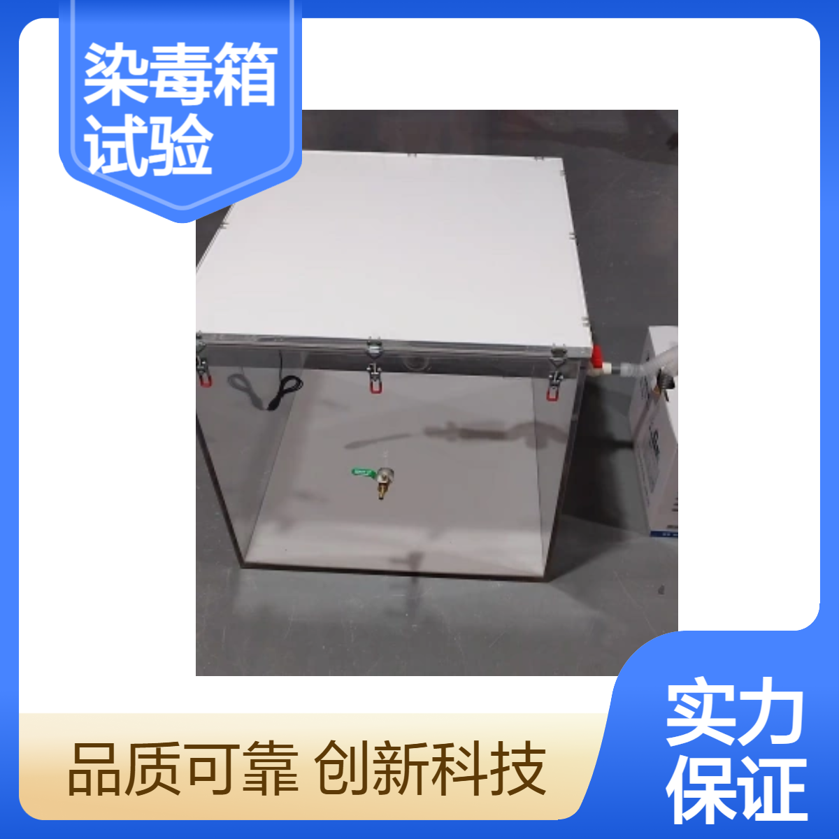 亚克力小鼠染毒试验箱全透明材质染毒箱定制加工