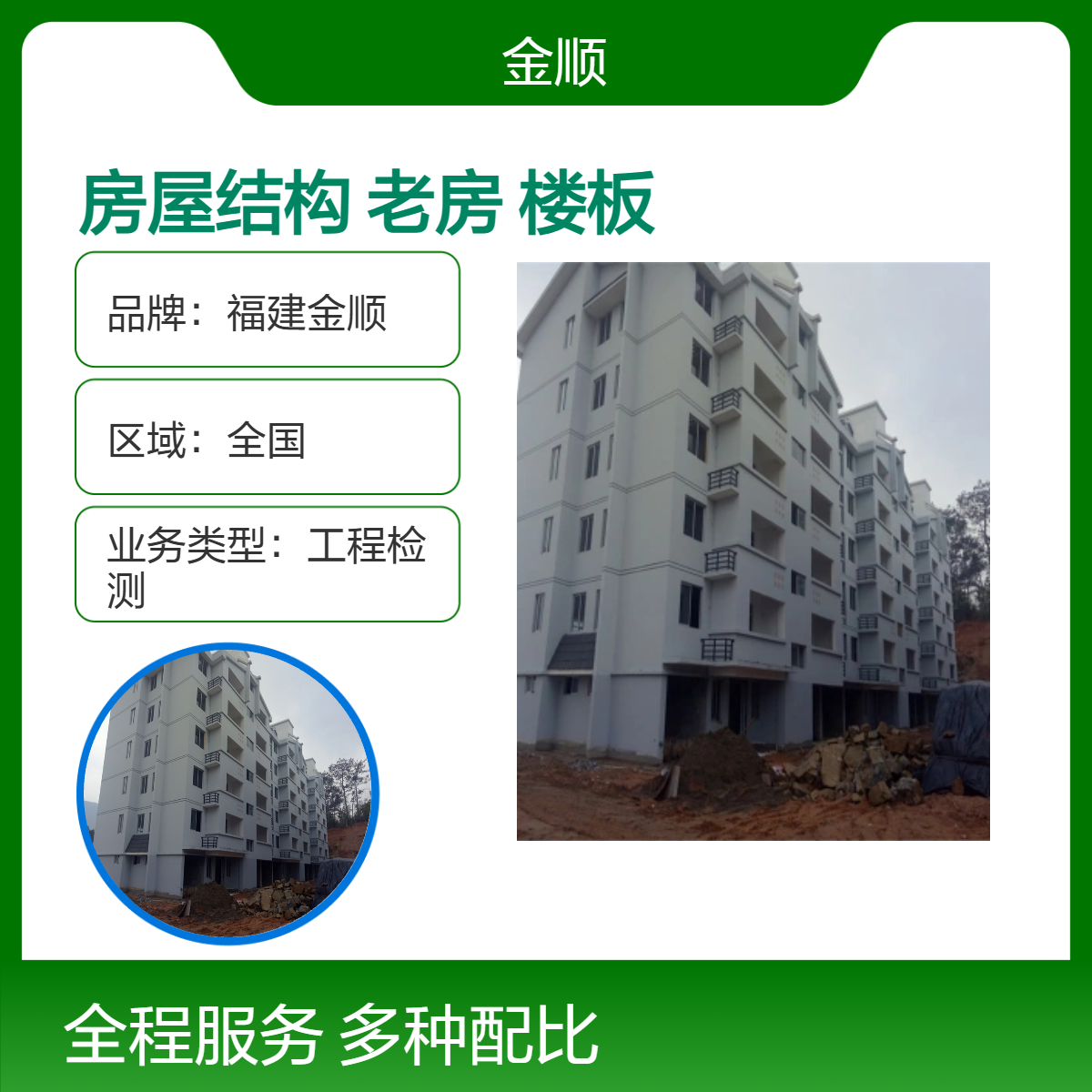福建金顺房屋结构安全性检测鉴定 老房楼板加固 提供技术支持
