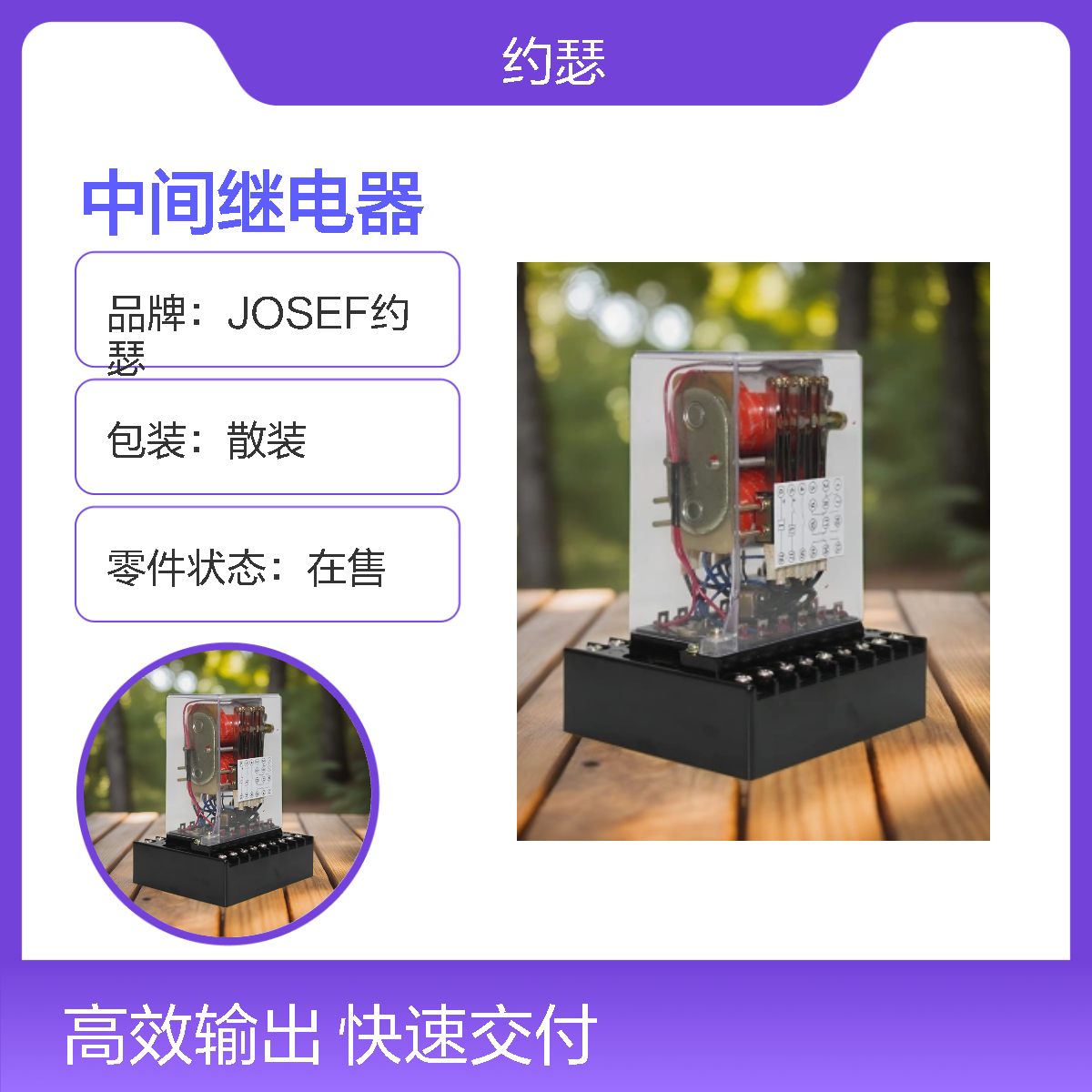 JOSEF约瑟 DZB-13BG中间继电器 0.5A AC220V JK-1Q