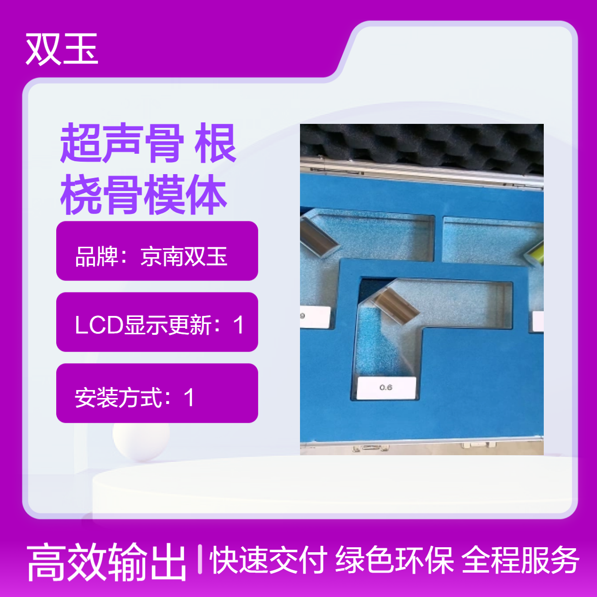 京南双玉定制观测箱 超声骨模体专业测量设备