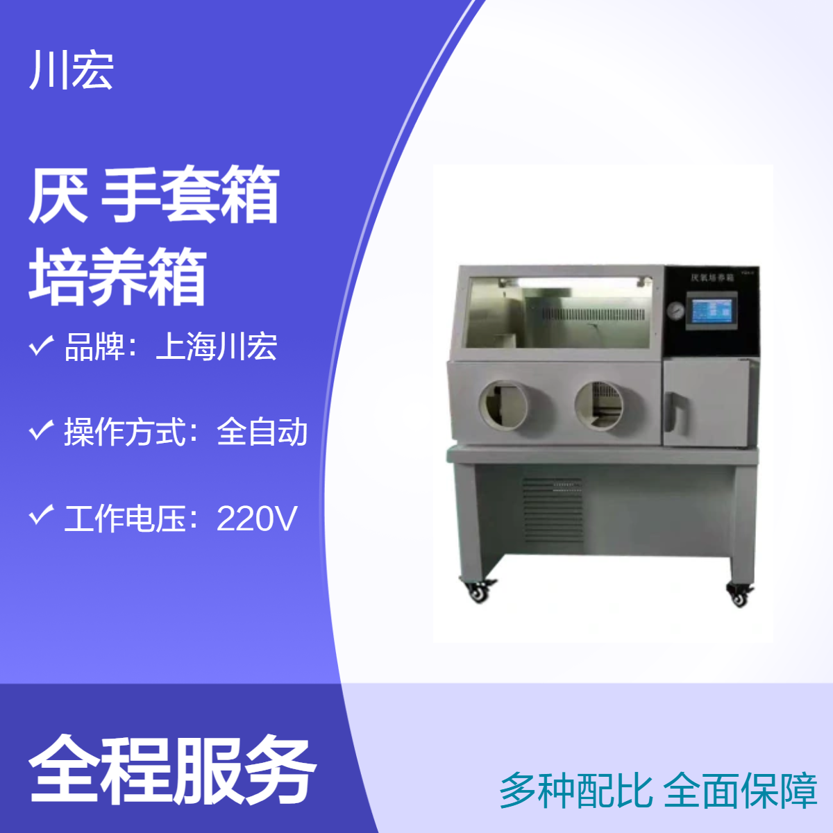 真空厌氧手套箱 YQX-III 微需氧培养箱 氧浓度显示