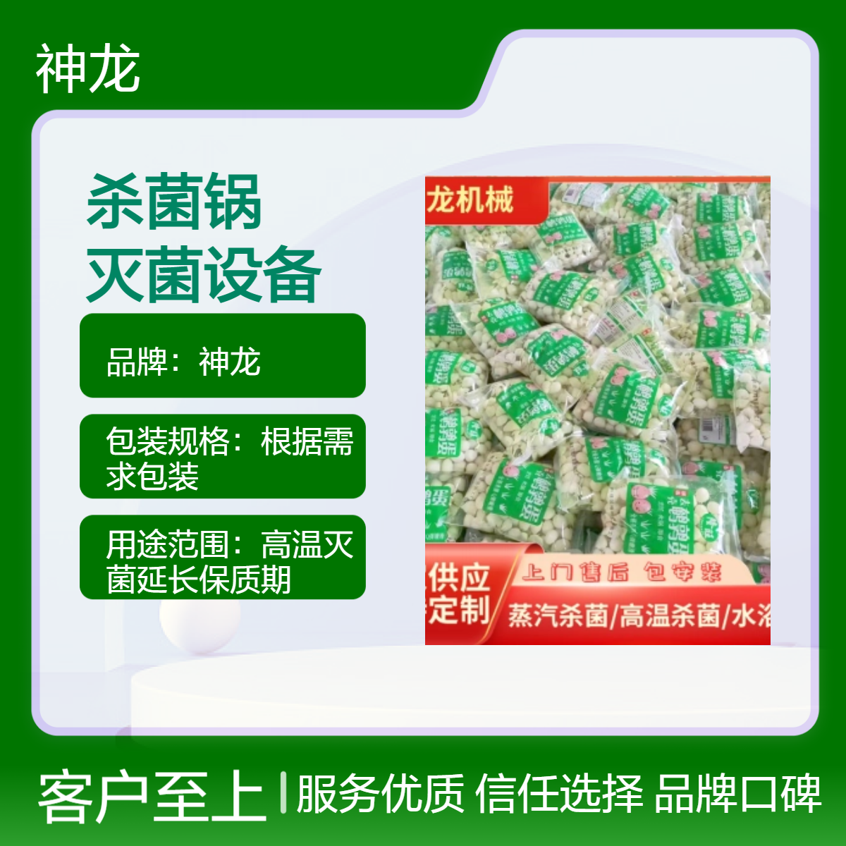 鹌鹑蛋高温杀菌锅 釜式高压灭菌设备 不锈钢材质灭菌机器神龙专注