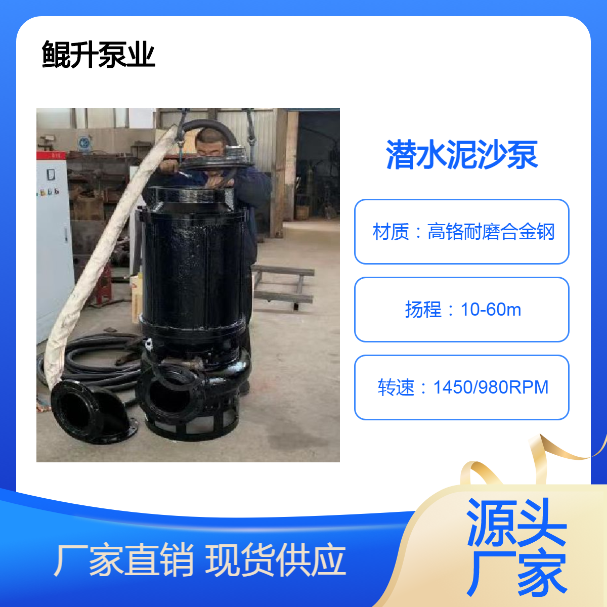 清理废渣池潜水泥浆泵 高铬合金潜水型泥沙泵 耐磨潜水式抽沙泵