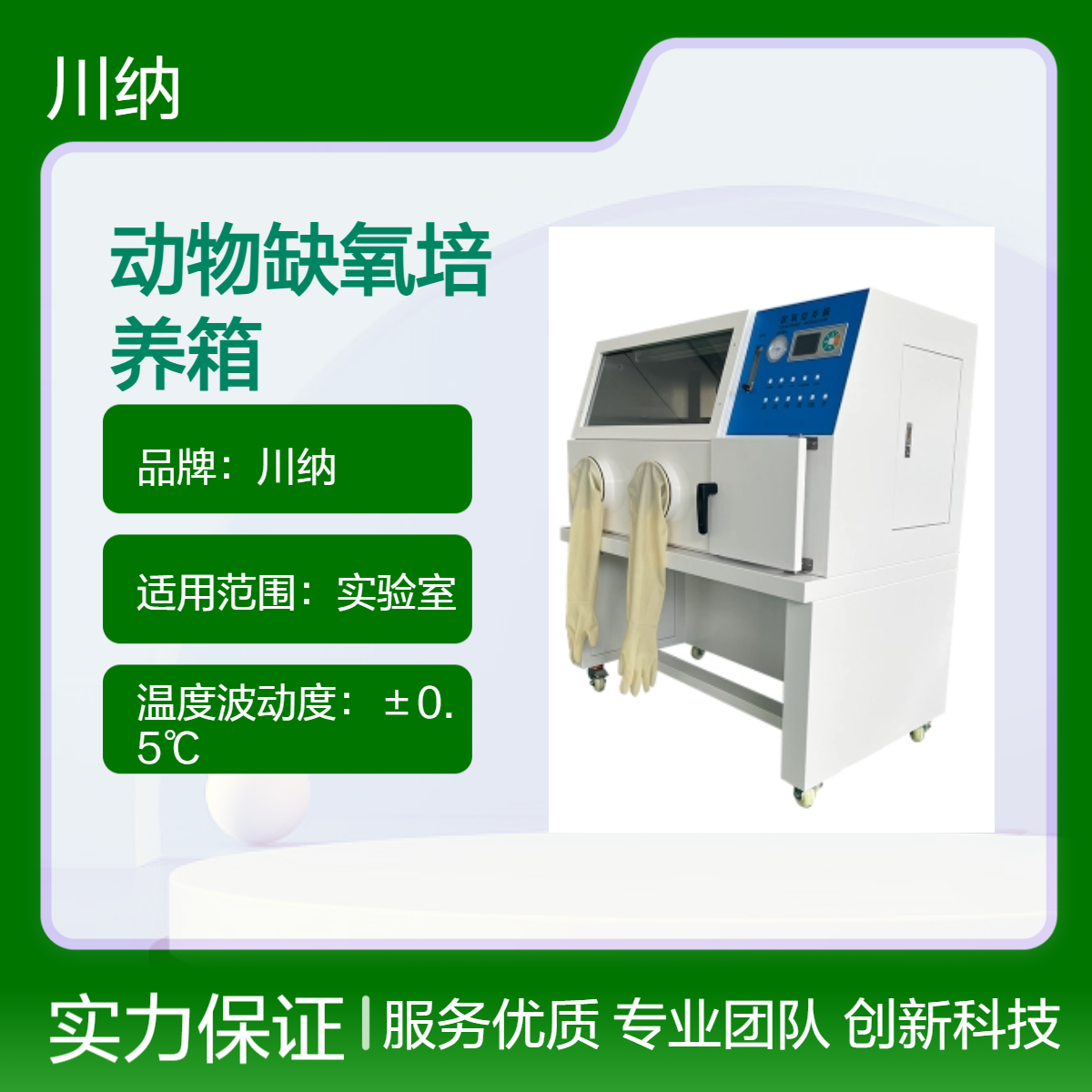 川纳仪器小动物缺氧培养箱实验室恒温微需氧培养装置YQX-II