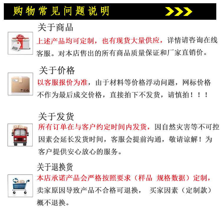 购物说明