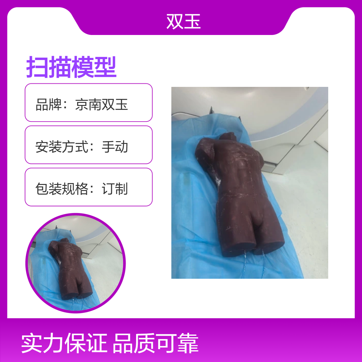京南双玉定制全身X射线CT教学模体躯干扫描模型