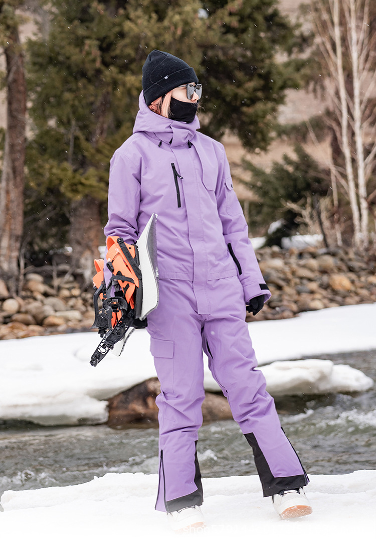 airpose连体滑雪服女双板单板男款滑雪装备套装全套防水冬季保暖