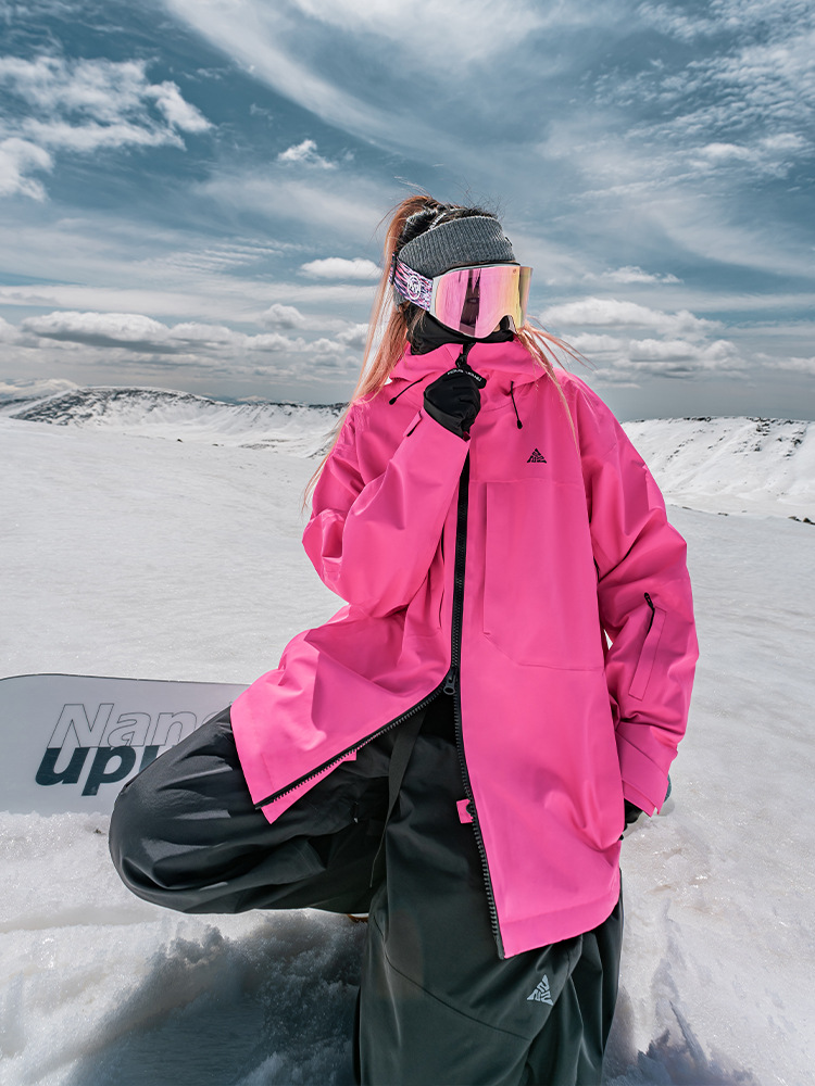 南恩3L滑雪服女滑雪衣单板双板防水滑雪外套2024新款美式男款雪服