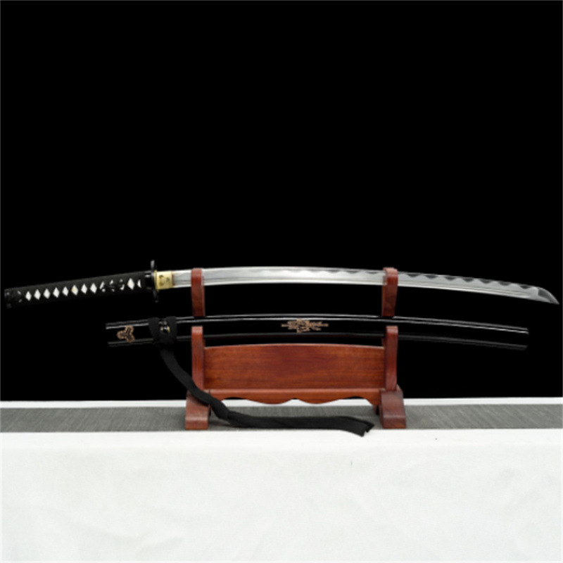 龙泉市刀剑高碳钢手工锻打Katana日式刀杀死比尔一体刀剑未开刃