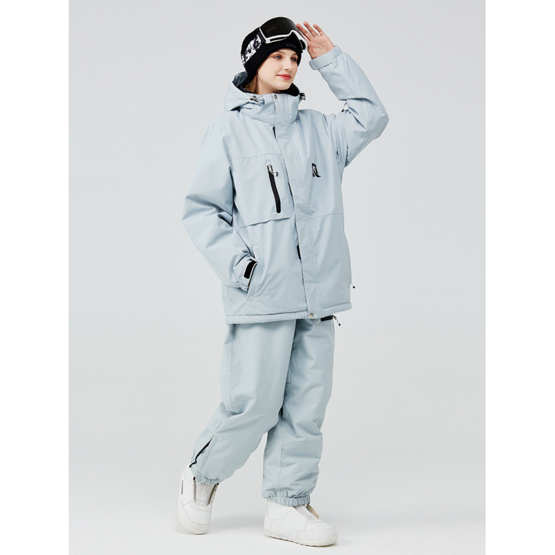 2023滑雪服男女套装工装款保暖加厚韩版单板双板滑雪衣裤套装新款