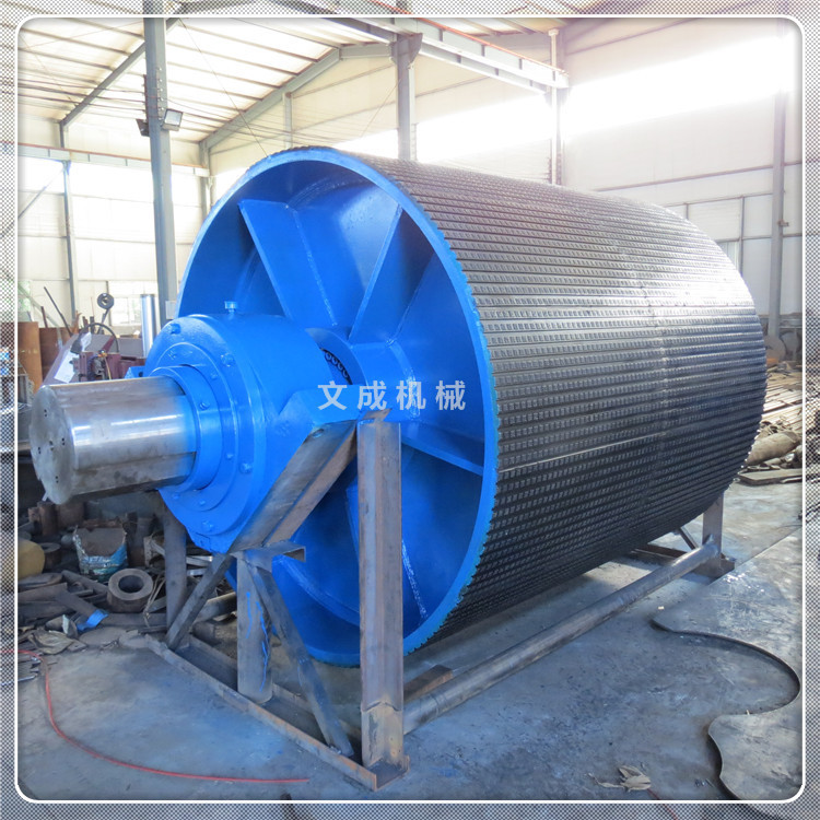 生产陶瓷包胶传动滚筒改向滚筒 型号800到1600mm 材质碳钢电厂用