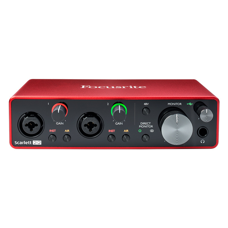Focusrite Scarlett 2I2 3代录音声卡 第3代USB音频接口声卡