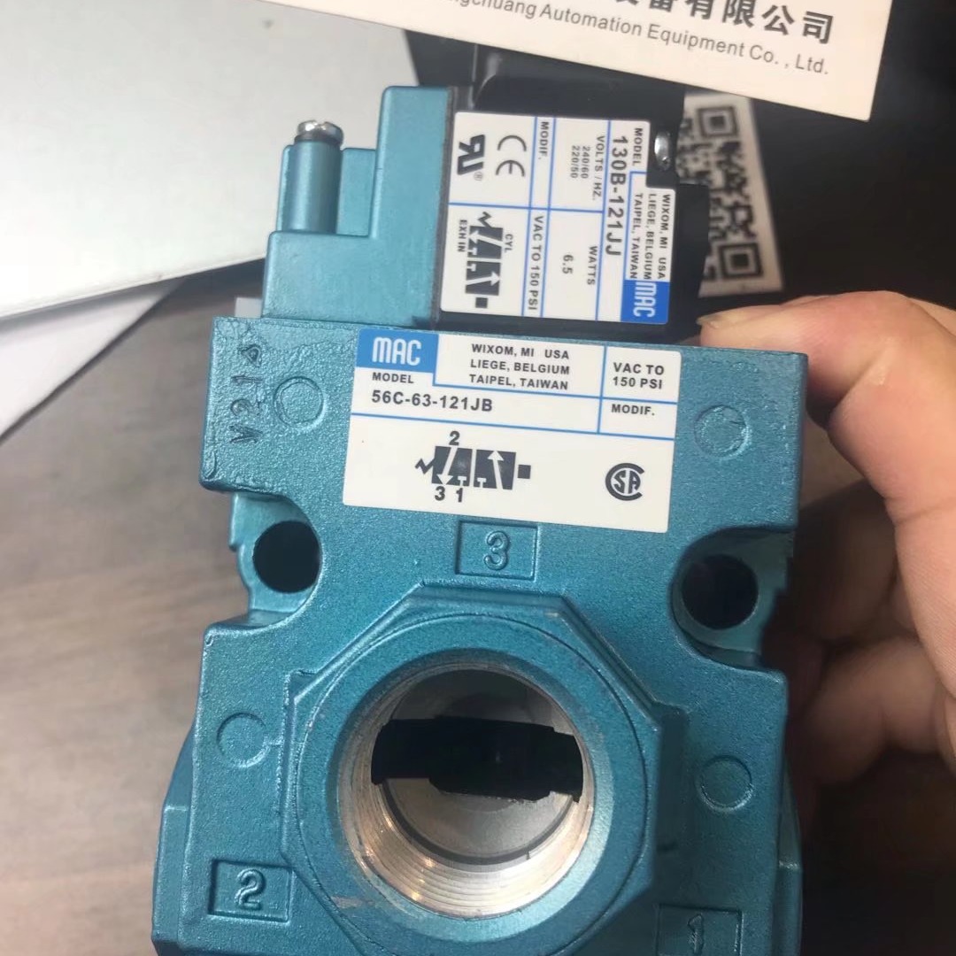 美国MAC电磁阀56C-63-121JB原装正品，货期8-10周。