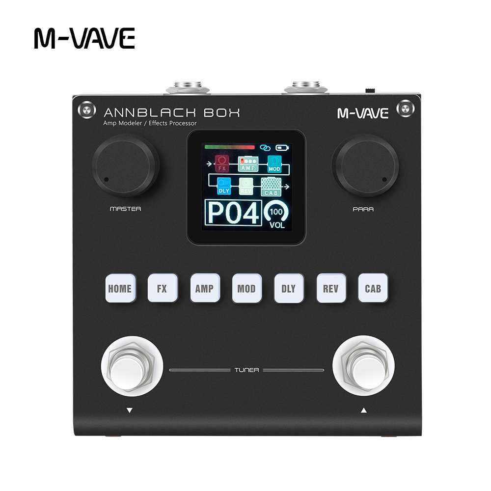 M-VAVE BLACK BOX 电吉他综合效果器吉他贝斯音箱模拟效果器