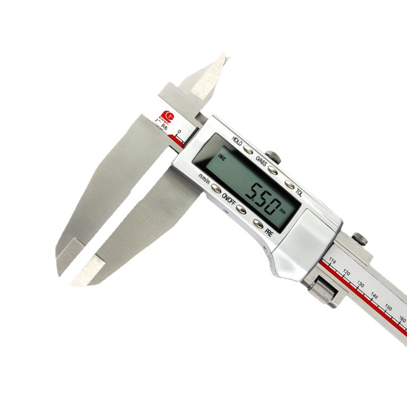 批发 桂林广陆量具 双刀爪数显卡尺0-500 111-404电子游标卡现货