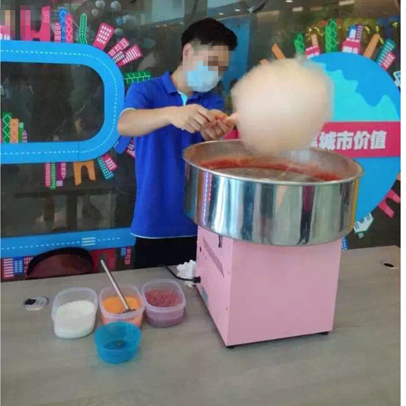商用棉花糖机摆摊用全自动电热彩色花式拉丝电热棉花糖机机器