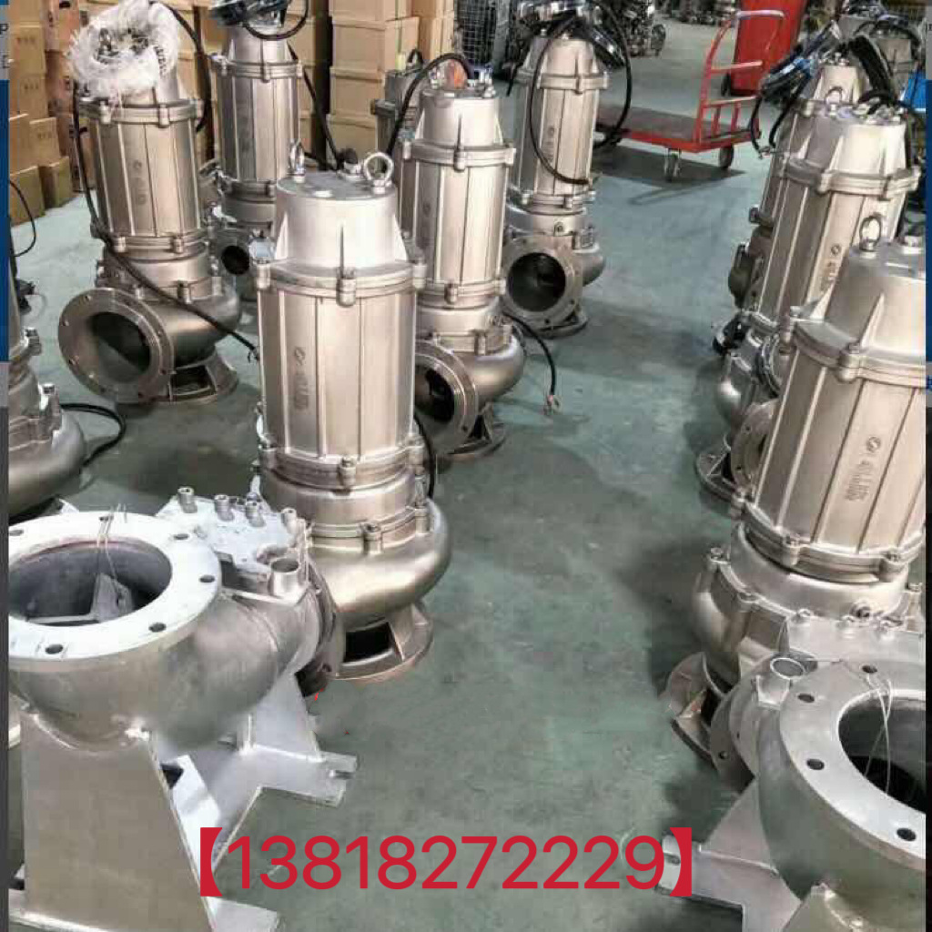 BWQ耐酸碱泵304不锈钢潜污水泵防爆潜水排污泵316L污水提升淤泥泵