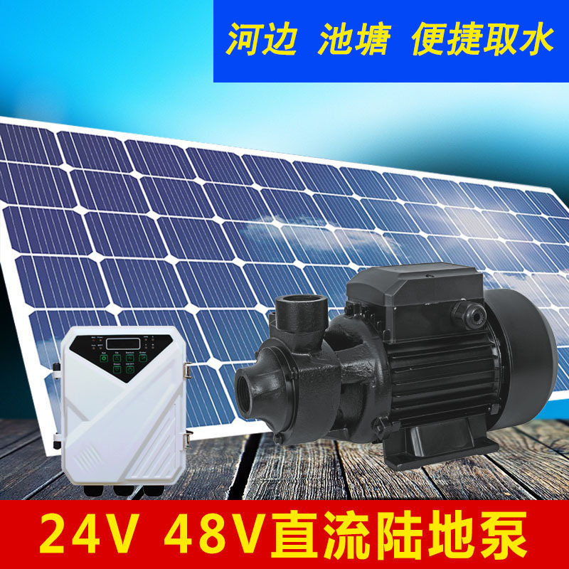小型家用24V水泵增压 抽河水 湖水直流太阳能鱼池地面水泵