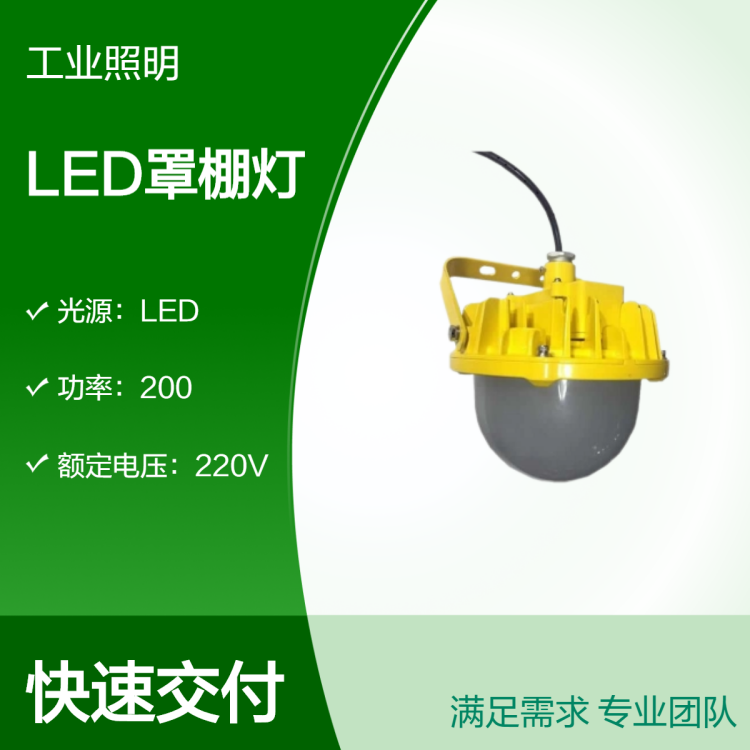 LP6310-200LED罩棚灯 仓库多角度顶灯 220V电压 300W大功率 耐高温
