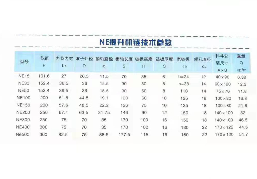 NE提升机输送链条15