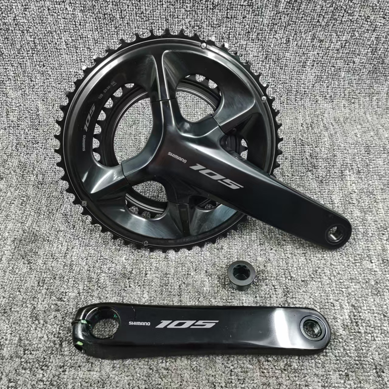禧喜玛诺 105 R7100牙盘 公路车2?12速大齿盘 公路车牙盘双盘黑