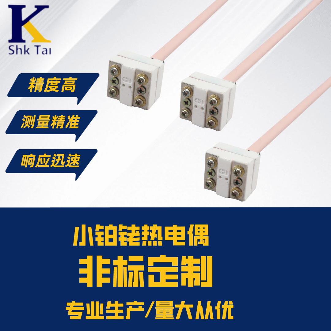 定制小铂铑温度传感器电窑专用WRP100实验炉高温马弗炉热电偶厂家