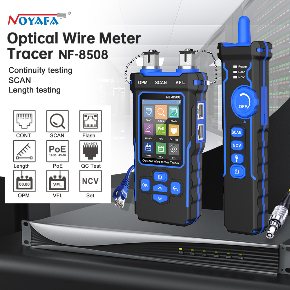 NOYAFANF-8508长度测线仪光缆跨境网络寻线仪光纤红光功率计