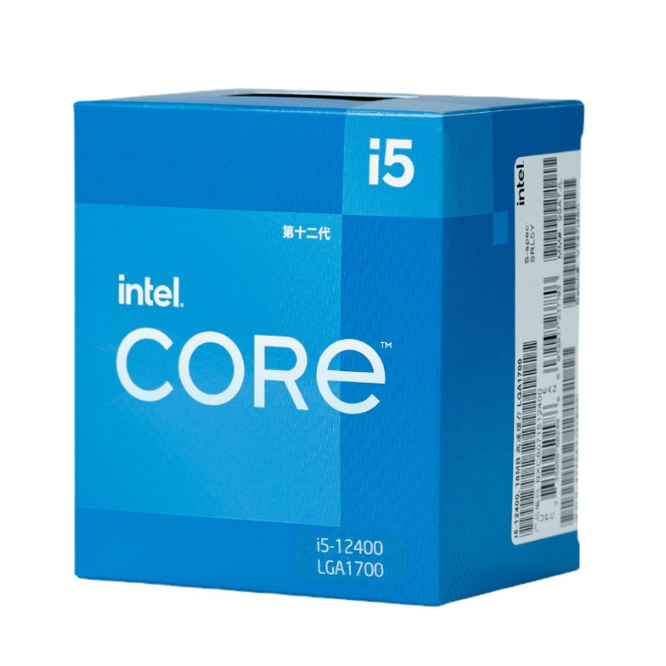 In-tel12代酷睿 iI5 12400 I5 12400F全新盒装散片电脑cpu处理器