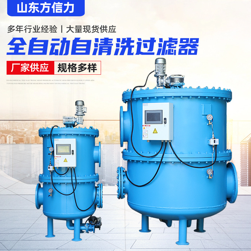 全自动自清洗过滤器 立式过滤设备 自动排污不锈钢污水处理过滤器